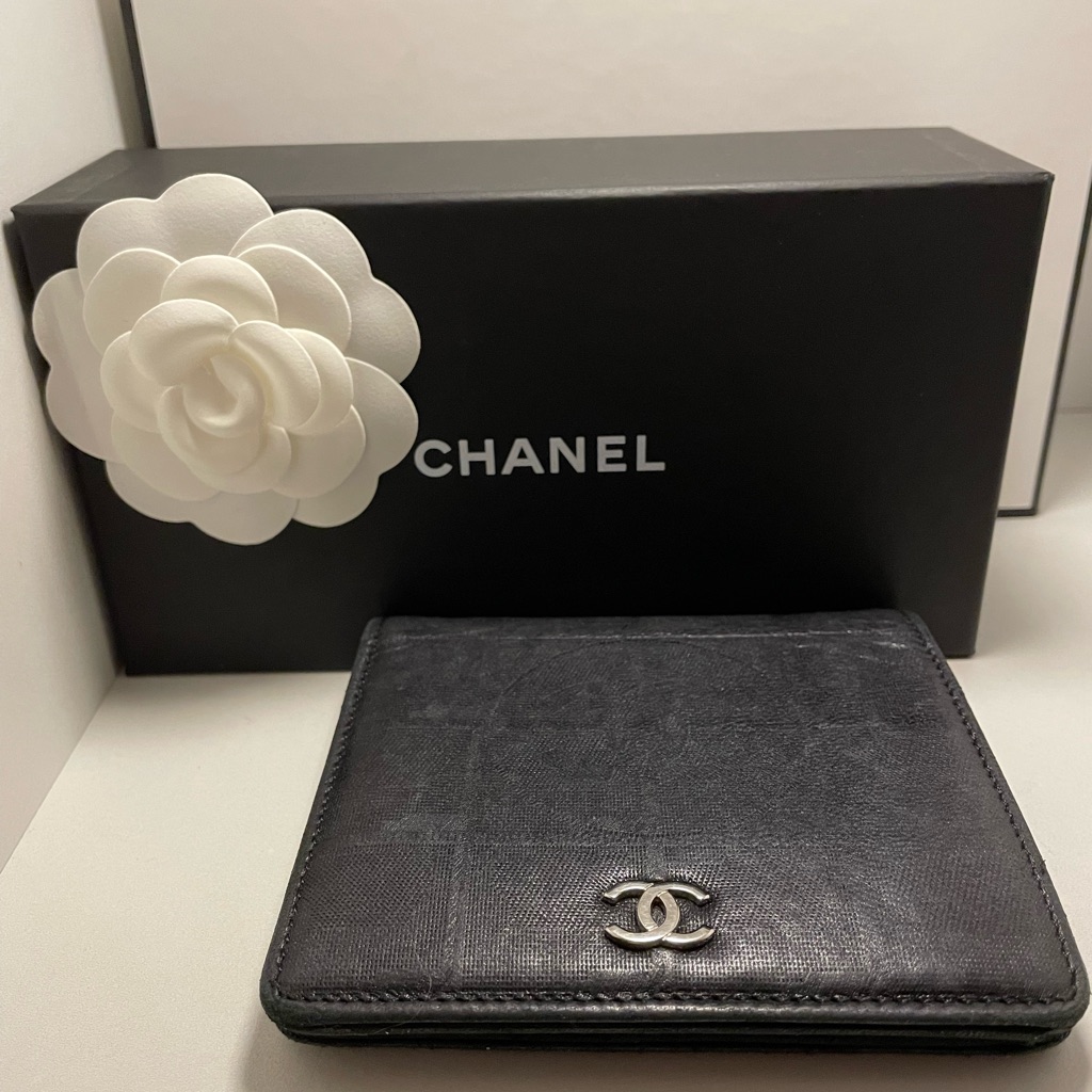 Authentic Chanel Embossed Lambskin Wallet